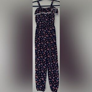 Girls sz10 Floral Rhompa jumpsuit